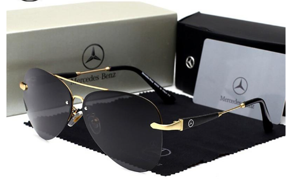 Óculos de Sol Masculino Polarizado com proteção UV400; Mercedes-Bens.