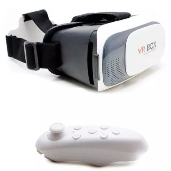 Óculos Vr Box 2.0 Realidade Virtual + Controle Cardboard 3d.