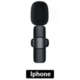 Microfone Lapela Wireless Sem Fio Para iPhone iPad Lightning