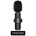 Microfone Lapela Wireless Sem Fio Para iPhone iPad Lightning