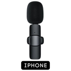 Microfone Lapela Wireless Sem Fio Para iPhone iPad Lightning