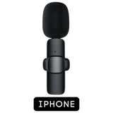 Microfone Lapela Wireless Sem Fio Para iPhone iPad Lightning