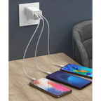 Carregador Rápido Gan 65W Quick Charger 3 Portas.