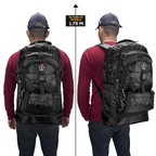 Mochila Para Viagem 50L Acampamento Trilha Semi Impermeável.