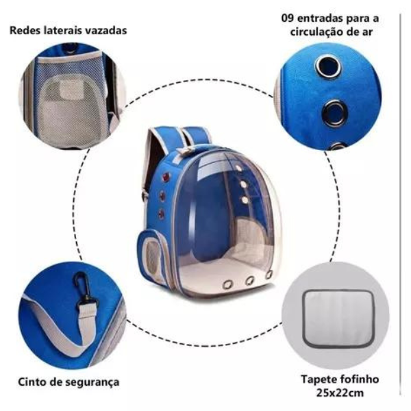 Bolsa de transporte para cães e gatos