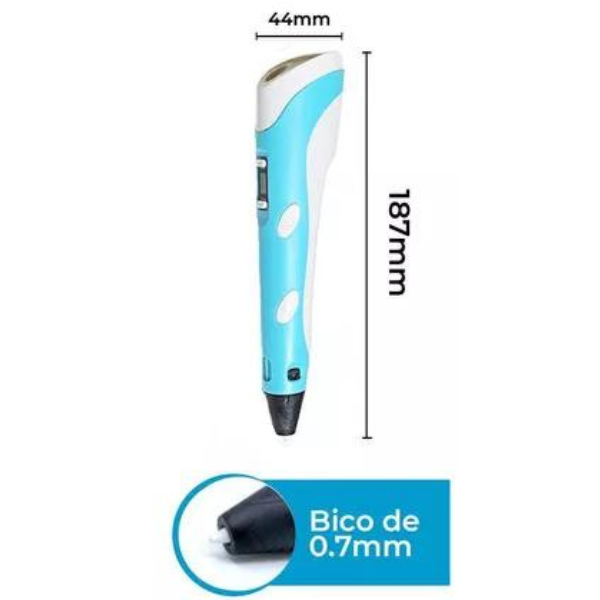 Caneta 3d Impressora Profissional Com Filamentos.