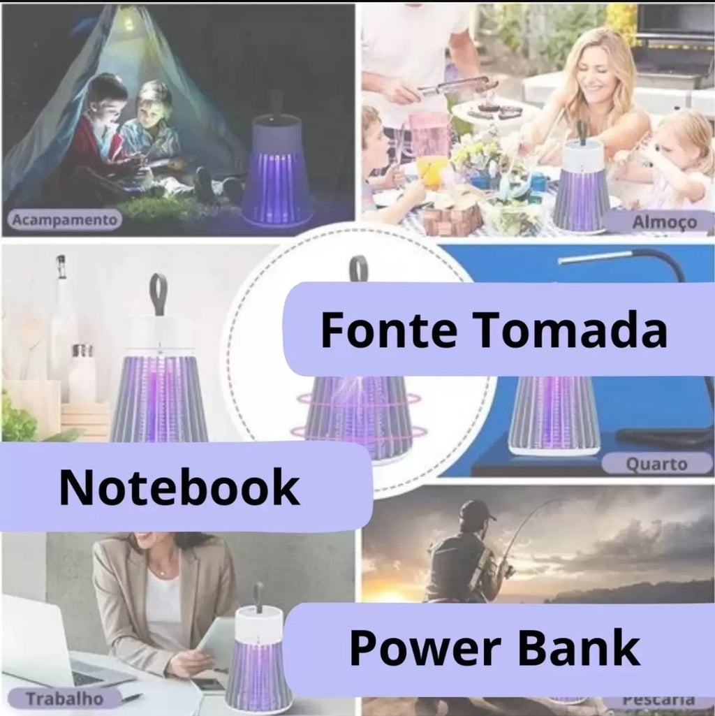 Luminária mata mosquito