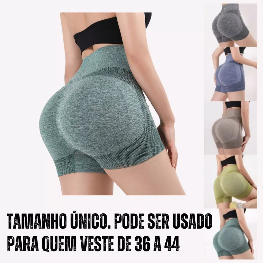 Short Feminino Empina Bumbum Azul