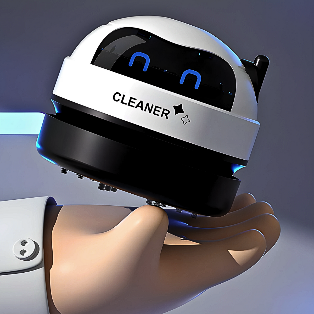 Mini Aspirador Mesa Papa Migalhas Com Coletor Recarregável.