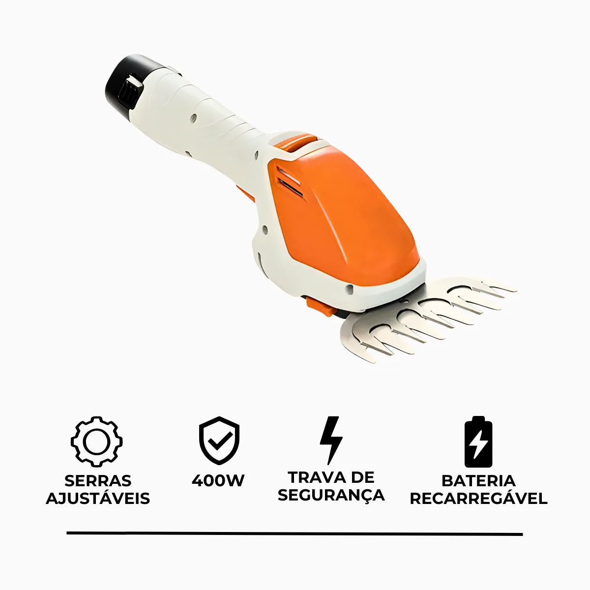 Cortador De Grama Portátil Aparador Sem Fio 2 Em 1.