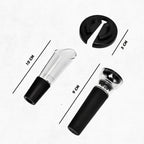 Kit Para Vinho Com Bico Aerador e Rolha Tampa a Vácuo.