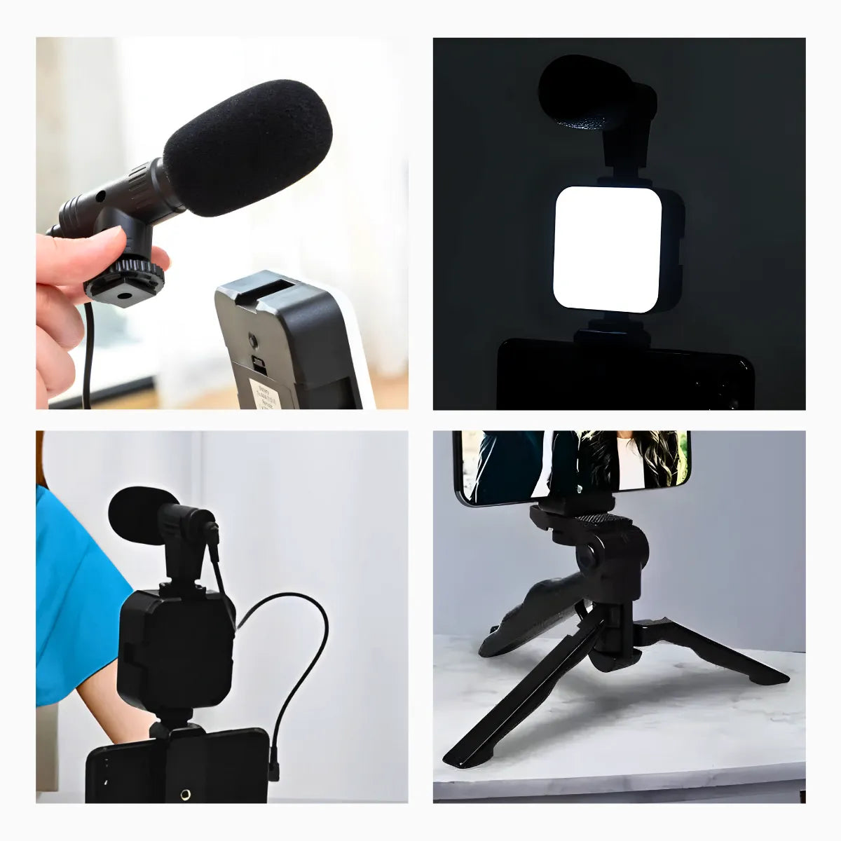 Kit de Gravação Profissional 4 em 1.