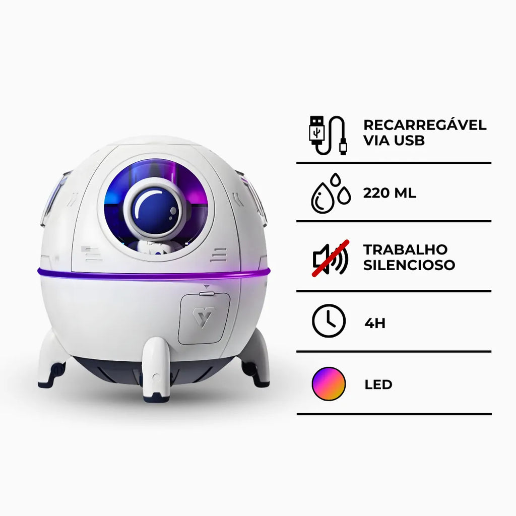 Umidificador; Espacial com Astronauta.