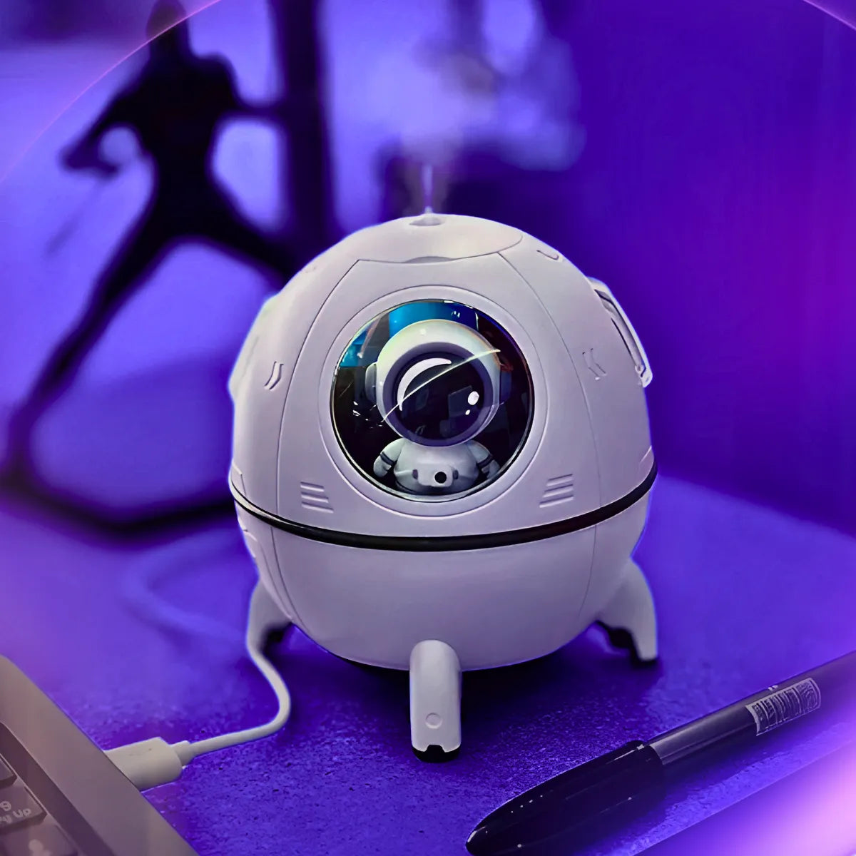 Umidificador Espacial com Astronauta.