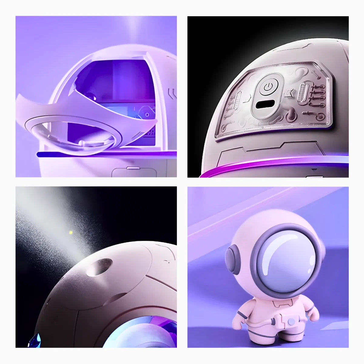 Umidificador Espacial com Astronauta.