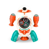 Foguete Espacial; Giratório 360° Com Mini Astronauta