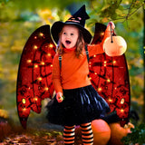 Fantasia de Asas para festas com Led e Música modelo Dragão.