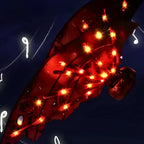 Fantasia de Asas para festas com Led e Música modelo Dragão.