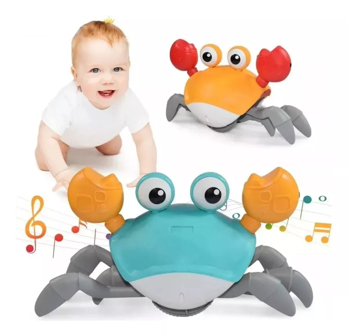 Caranguejo Brinquedo; Fujão Música Luz Sensor.