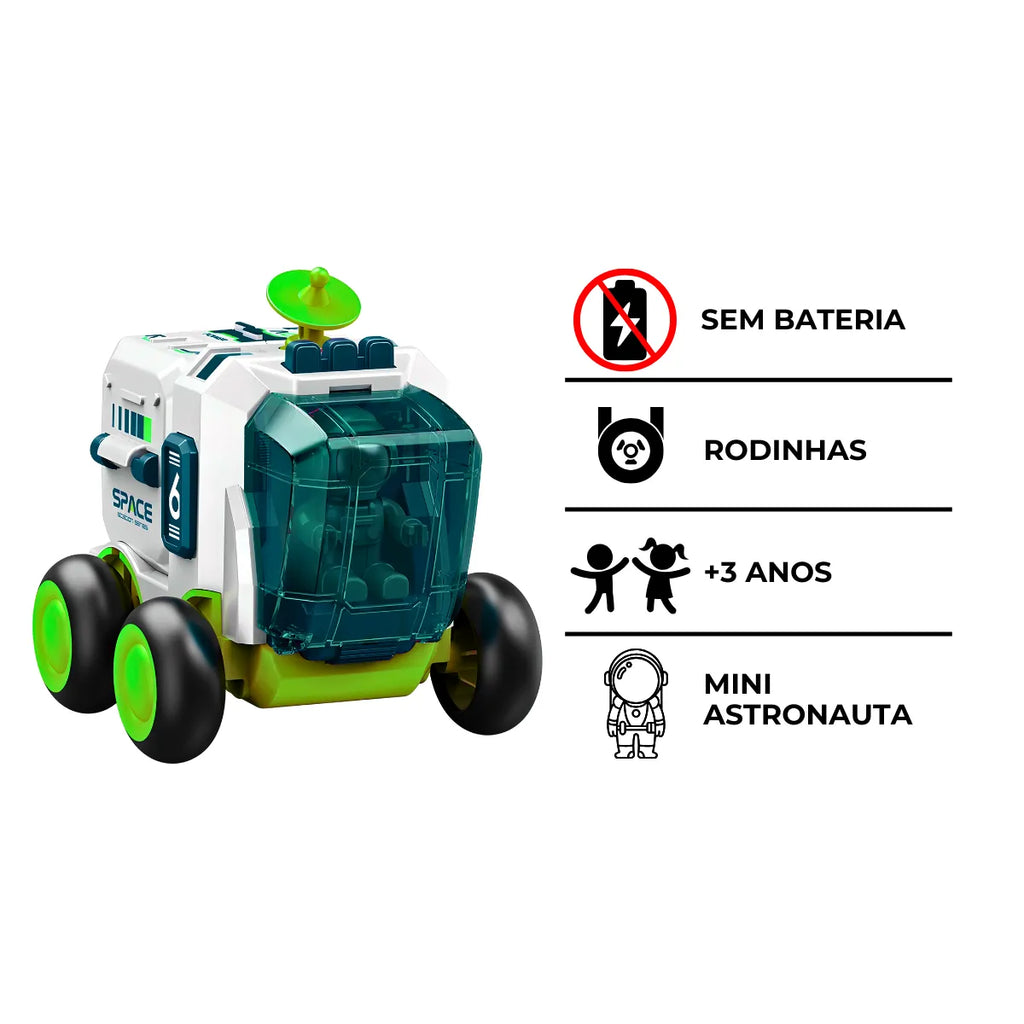 Brinquedo Carro Espacial Infantil com Astronauta.