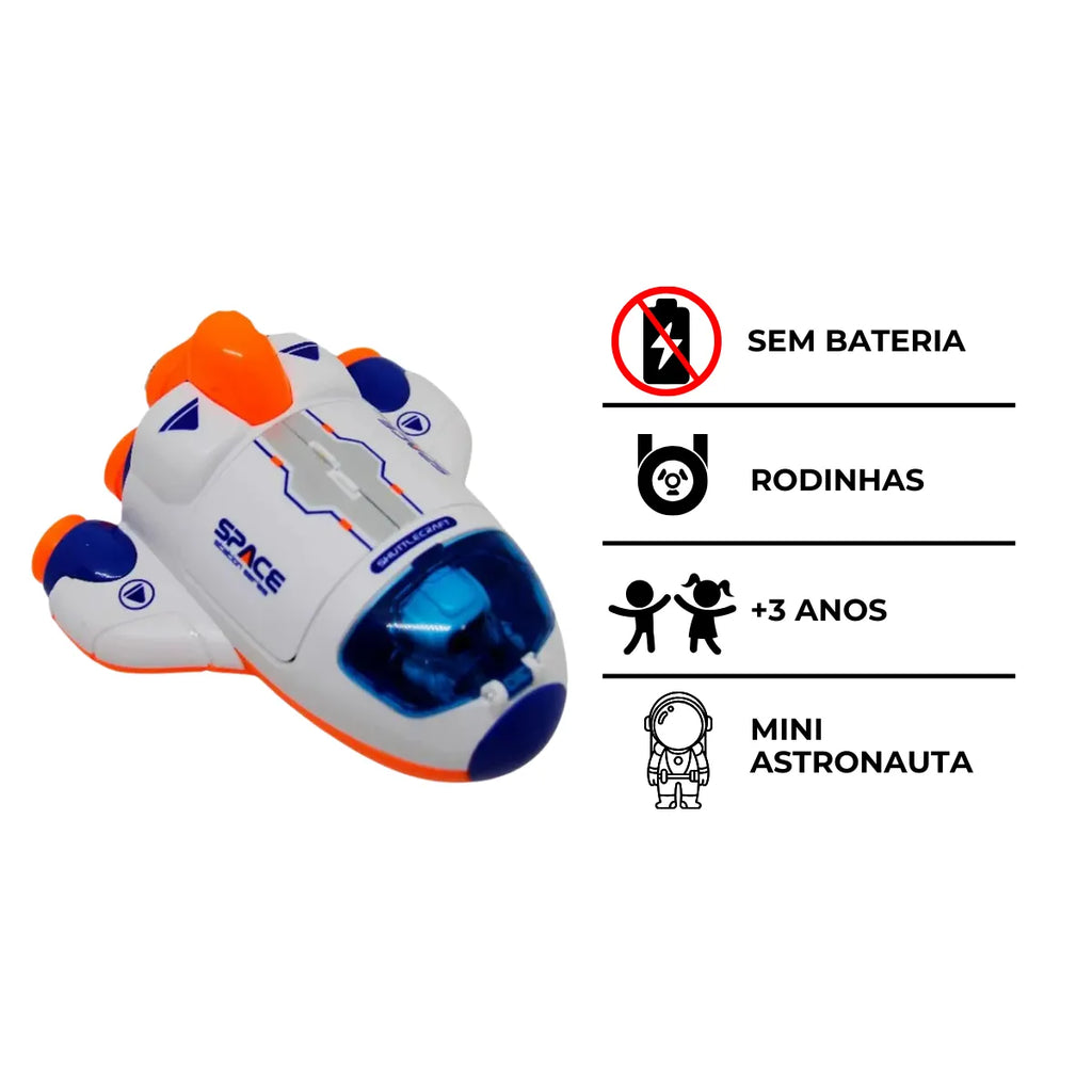 Brinquedo Nave Espacial Infantil com Astronauta.