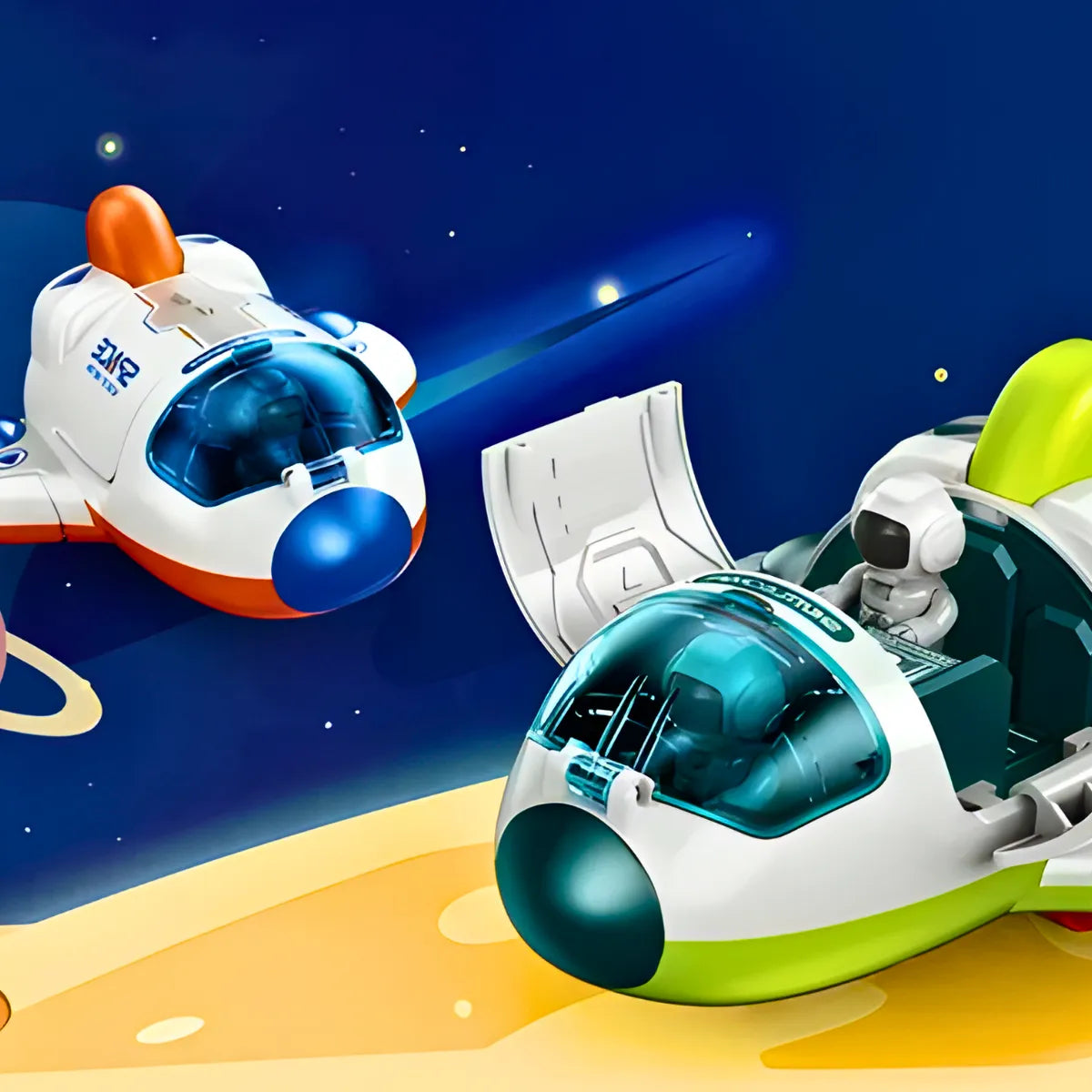Brinquedo Nave Espacial Infantil com Astronauta.