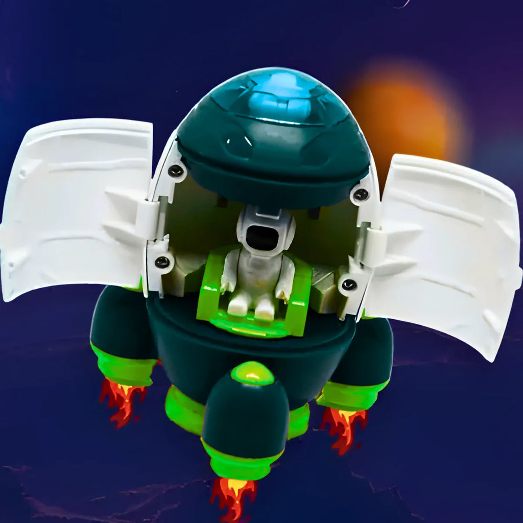 Brinquedo Foguete Espacial Infantil com Astronauta.