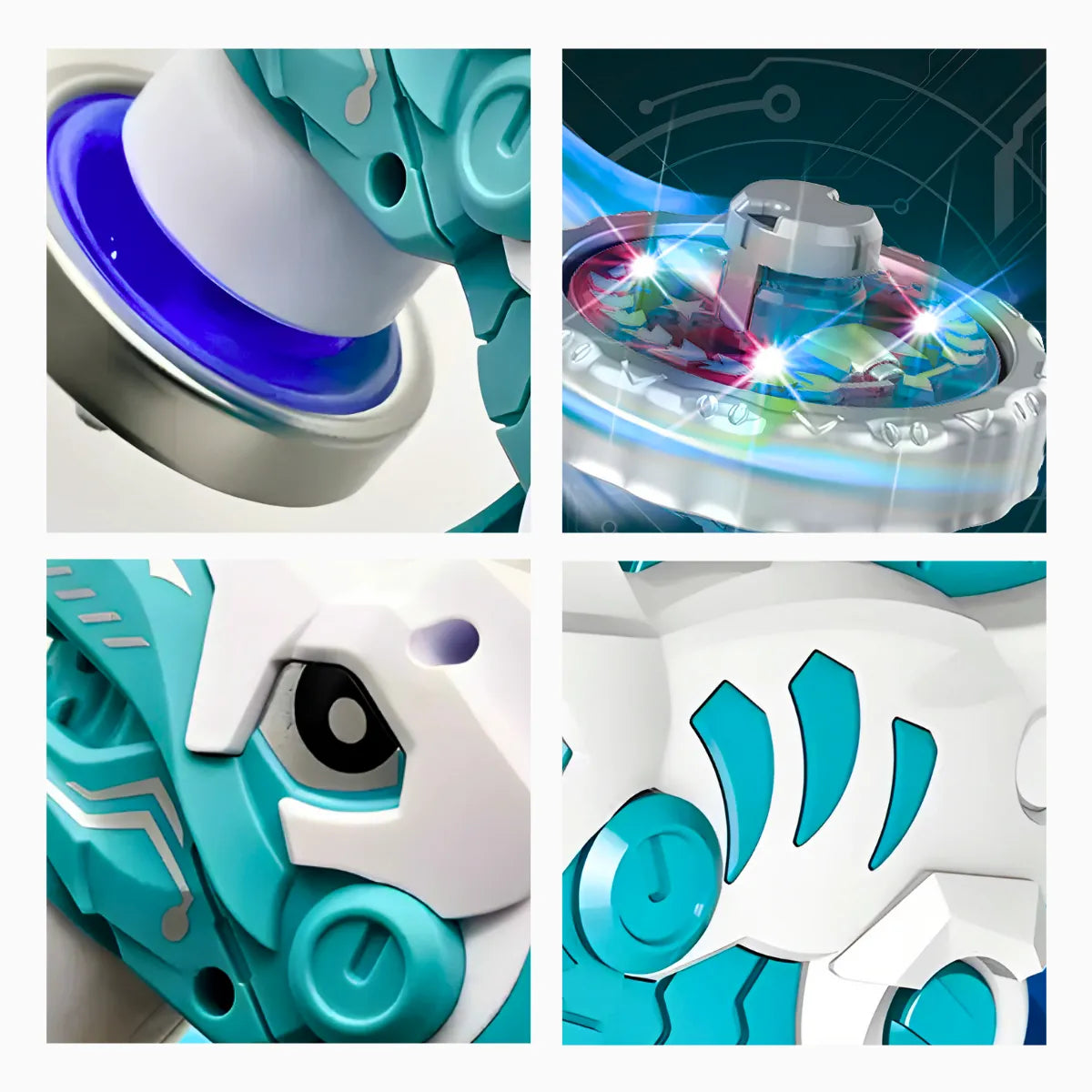 Brinquedo Beyblade Batalha Dinossauro Lançador De Disco.