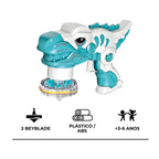 Brinquedo Beyblade Batalha Dinossauro Lançador De Disco.