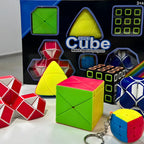 Kit Serie 6 Cubo Mágico Profissional Brinquedo.