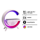 Caixa De Som; Luminária Inteligente  e Carregador Indução.