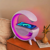 Caixa De Som; Luminária Inteligente  e Carregador Indução.