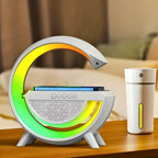 Caixa De Som; Luminária Inteligente  e Carregador Indução.