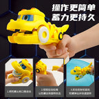 Beyblade + 2 Lançadores Dinossauro Amarelo.