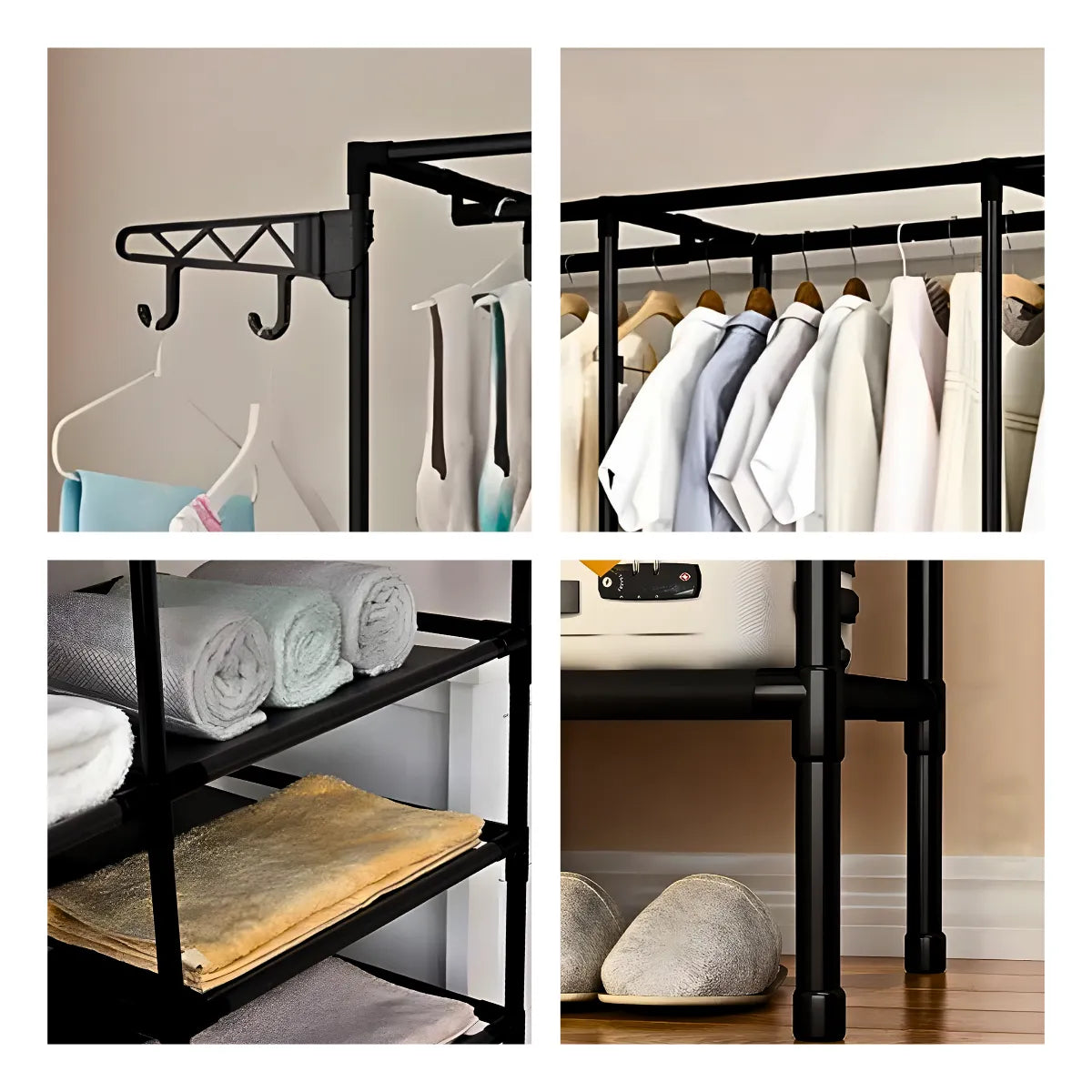 Guarda-Roupa Organizador com 4 colunas.