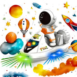 Lancha Espacial Brinquedo com Luz e Som