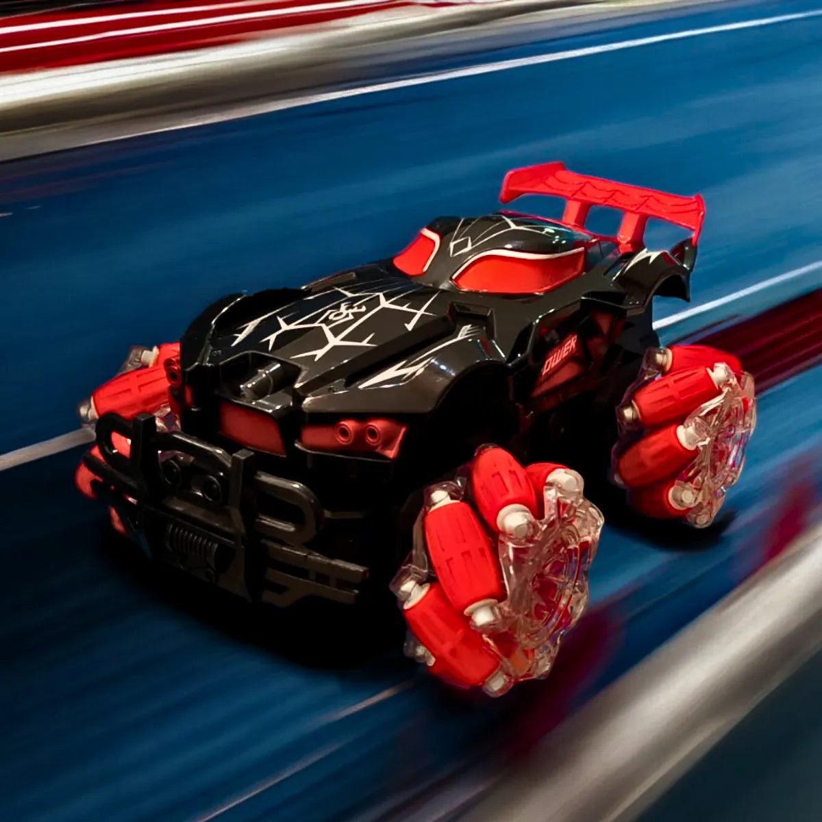 Carro Elétrico com Controle Remoto Brinq. Acrobático com LED