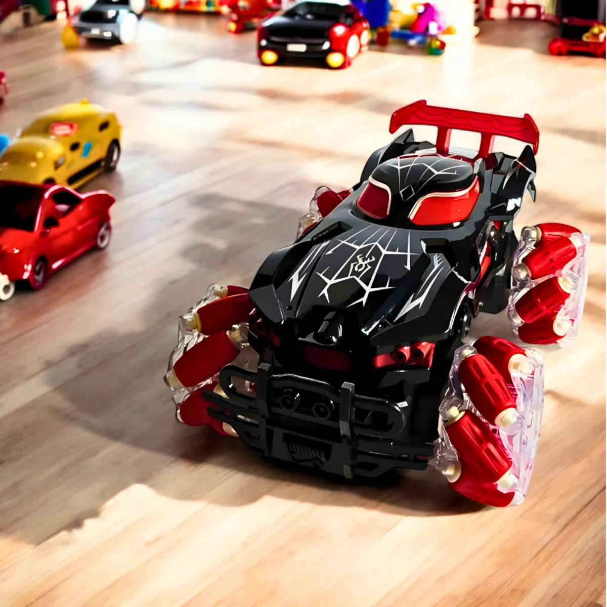 Carro Elétrico com Controle Remoto Brinq. Acrobático com LED