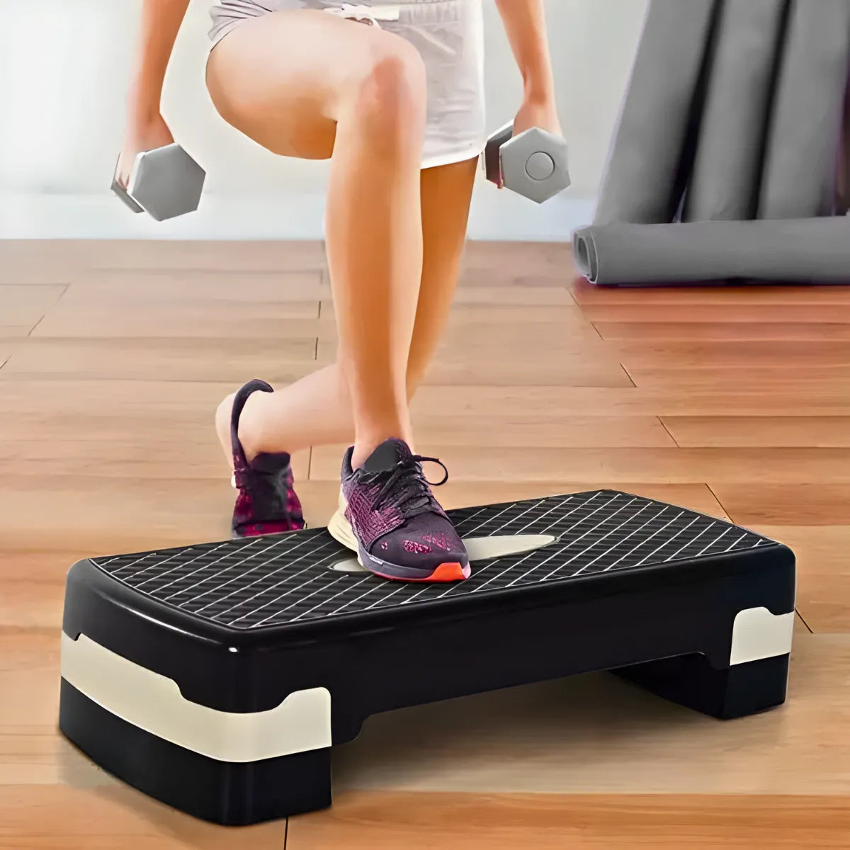 Step de Ginástica Academia Exercícios Ajustável 2 Níveis