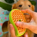 Escova Autolimpante 3 Em 1 Para Pets A Vapor com Spray.