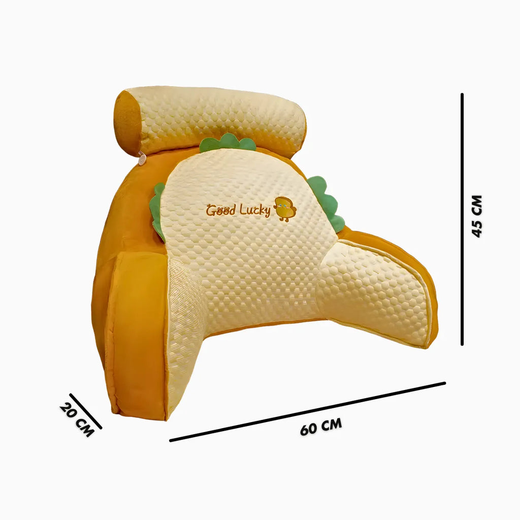 Travesseiro Multifuncional de Descanso e Apoio Laranja.