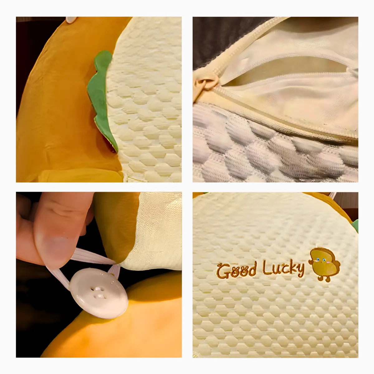 Travesseiro Multifuncional de Descanso e Apoio Laranja.