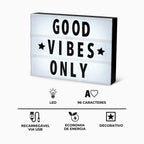 Caixa Luminária Mensagem Decorativa.