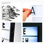 Caixa Luminária Mensagem Decorativa.