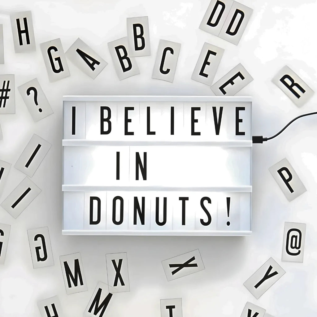 Caixa Luminária Mensagem Decorativa.