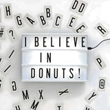 Caixa Luminária Mensagem Decorativa.