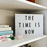 Caixa Luminária Mensagem Decorativa.