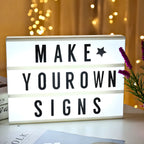 Caixa Luminária Mensagem Decorativa.