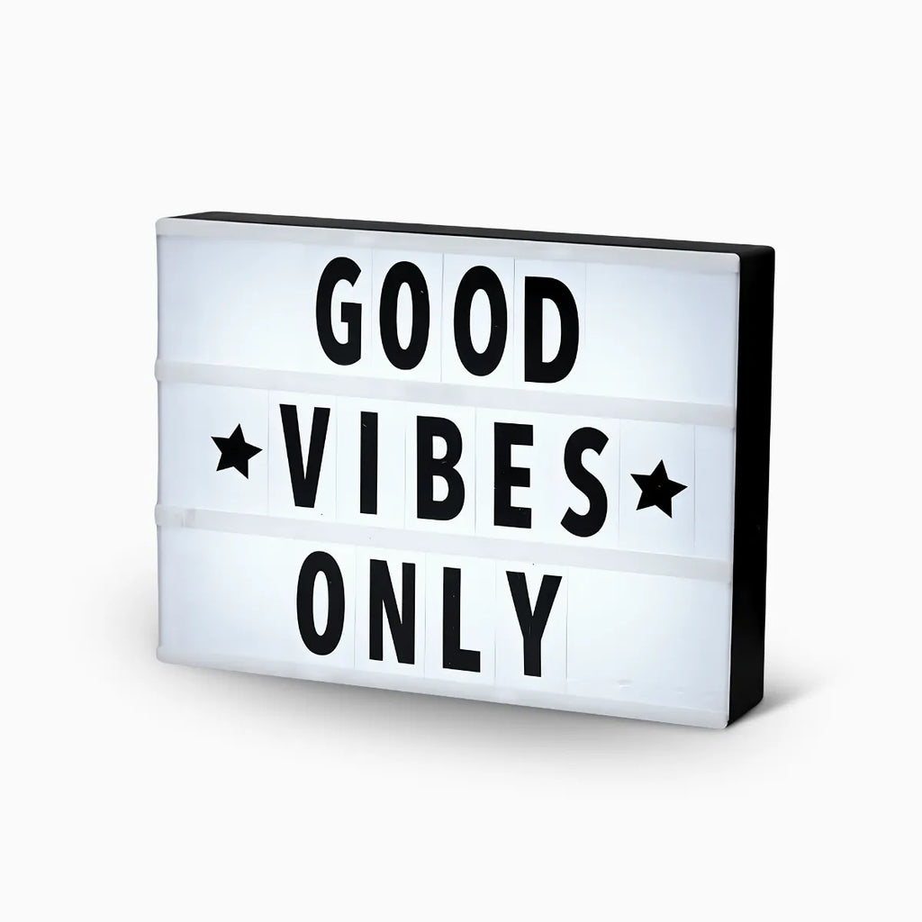 Caixa Luminária Mensagem Decorativa.