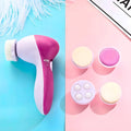 Escova Facial Elétrica 5 em 1 Portátil Esfoliante e Massagea